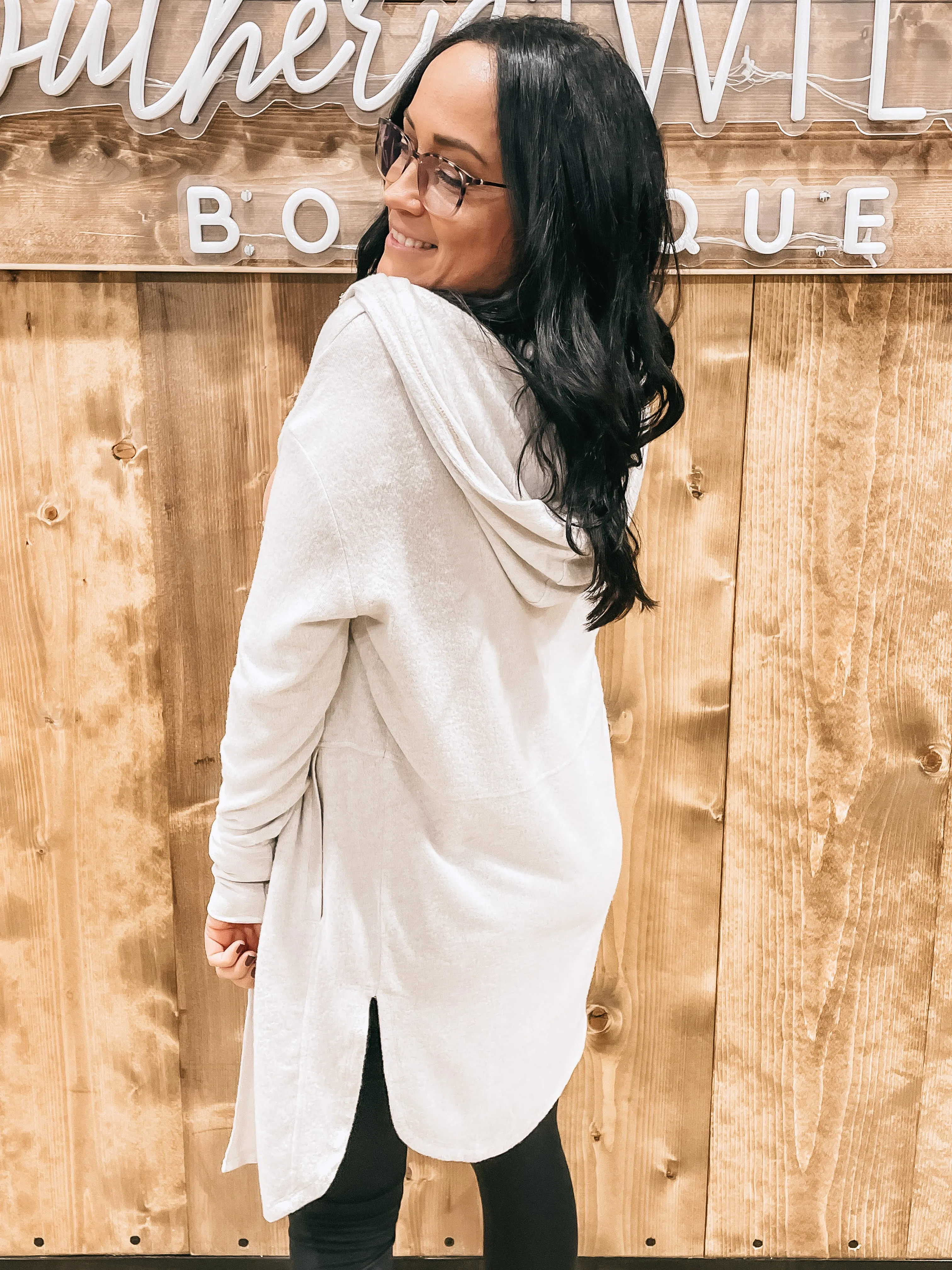 Casey Hooded Cardigan