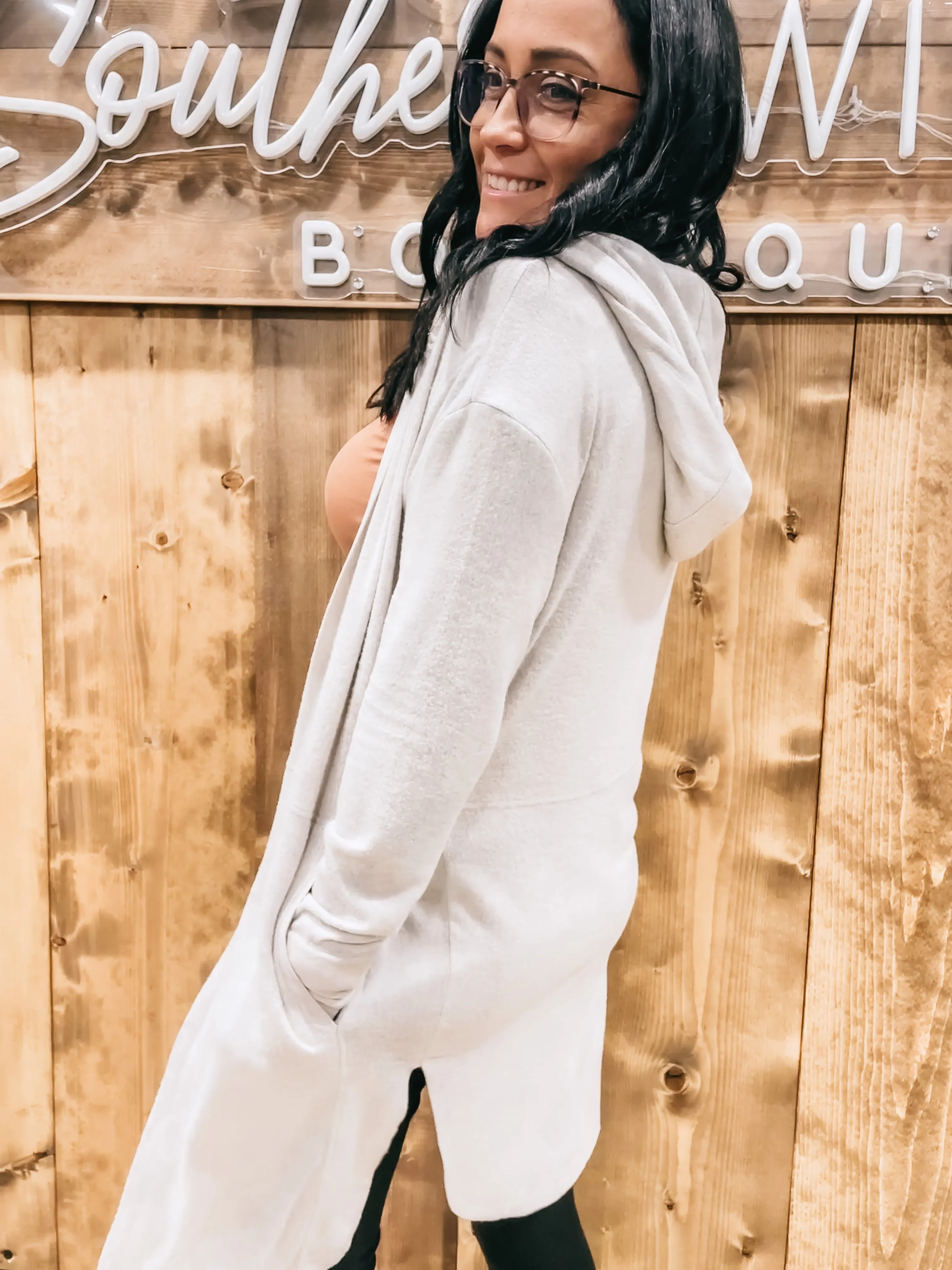 Casey Hooded Cardigan