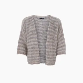 Casey Striped Cardigan Natural