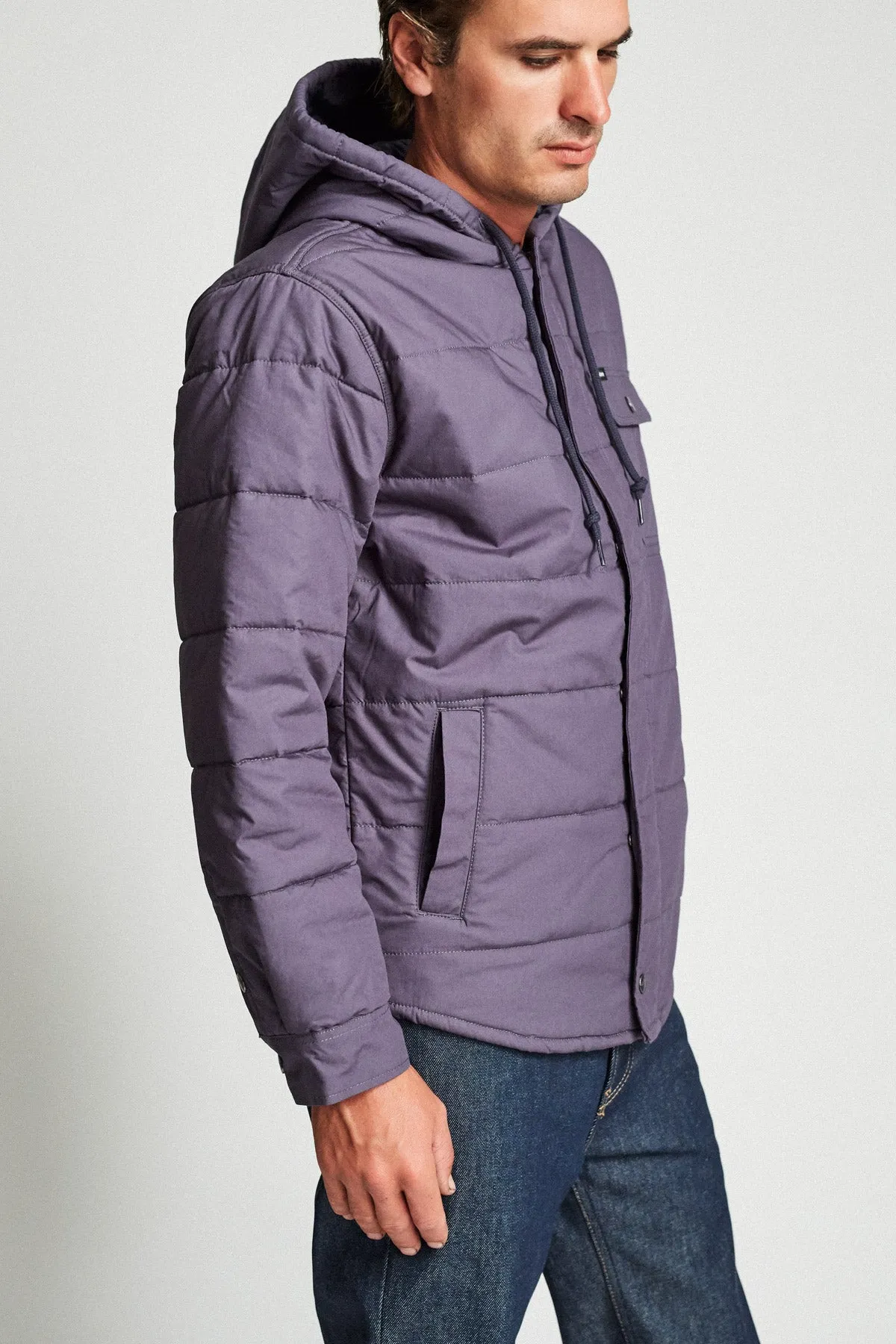 Cass Hood Jacket - Steel Blue