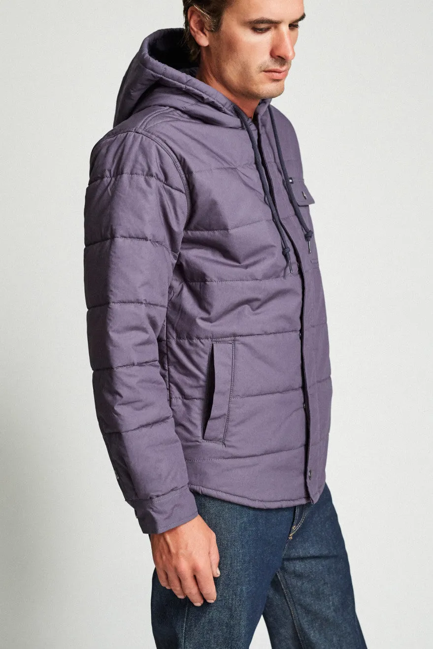 Cass Hood Jacket - Steel Blue
