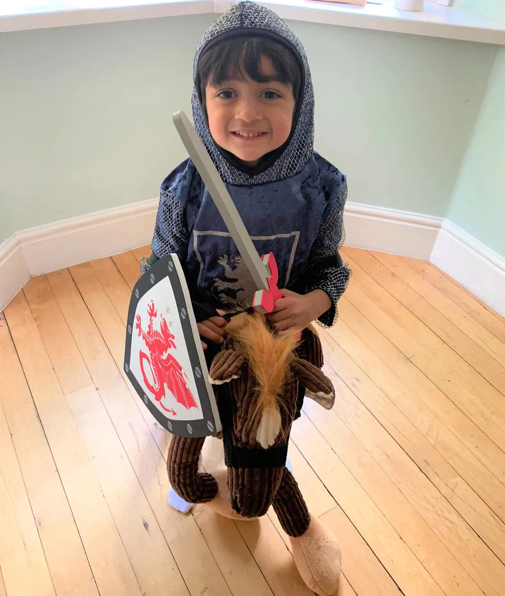 Children's Knight Costume with Sword and Shield