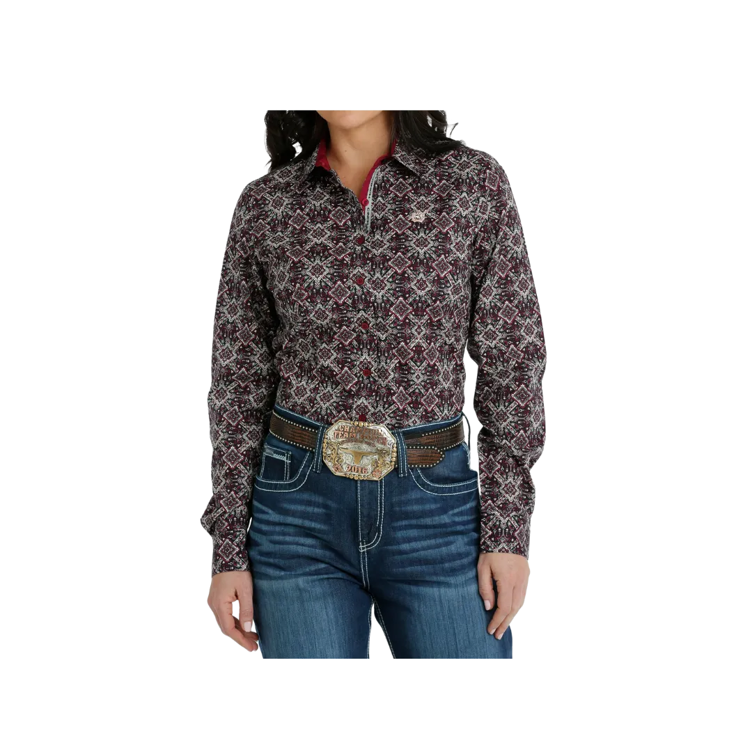 Cinch Women's Button Down Western Multicolor Shirt