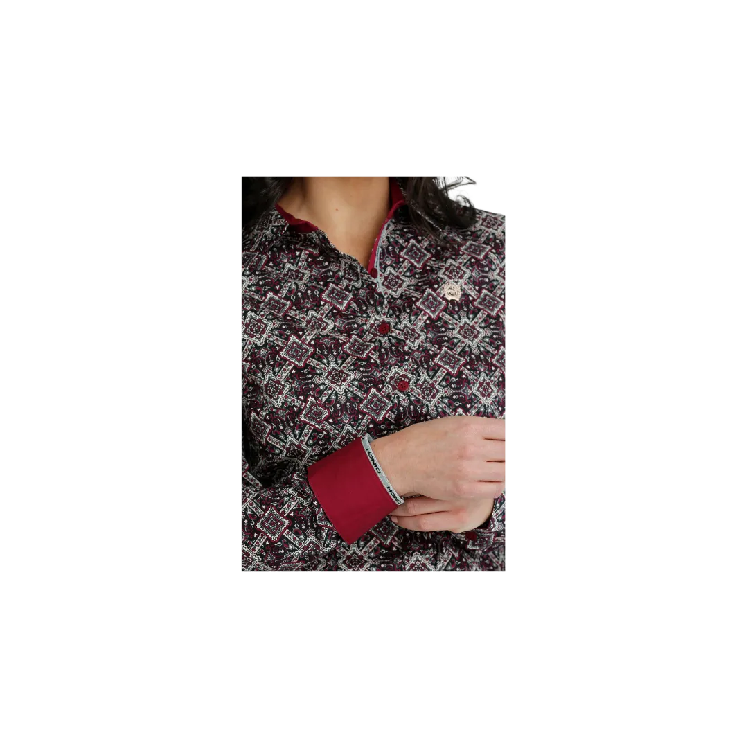 Cinch Women's Button Down Western Multicolor Shirt