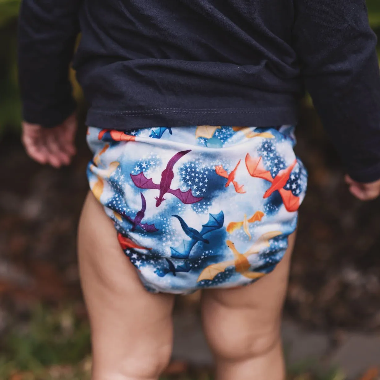 Classic Reusable Cloth Nappy V1.0 | Fire & Ice