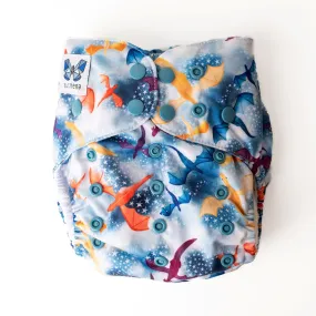 Classic Reusable Cloth Nappy V1.0 | Fire & Ice