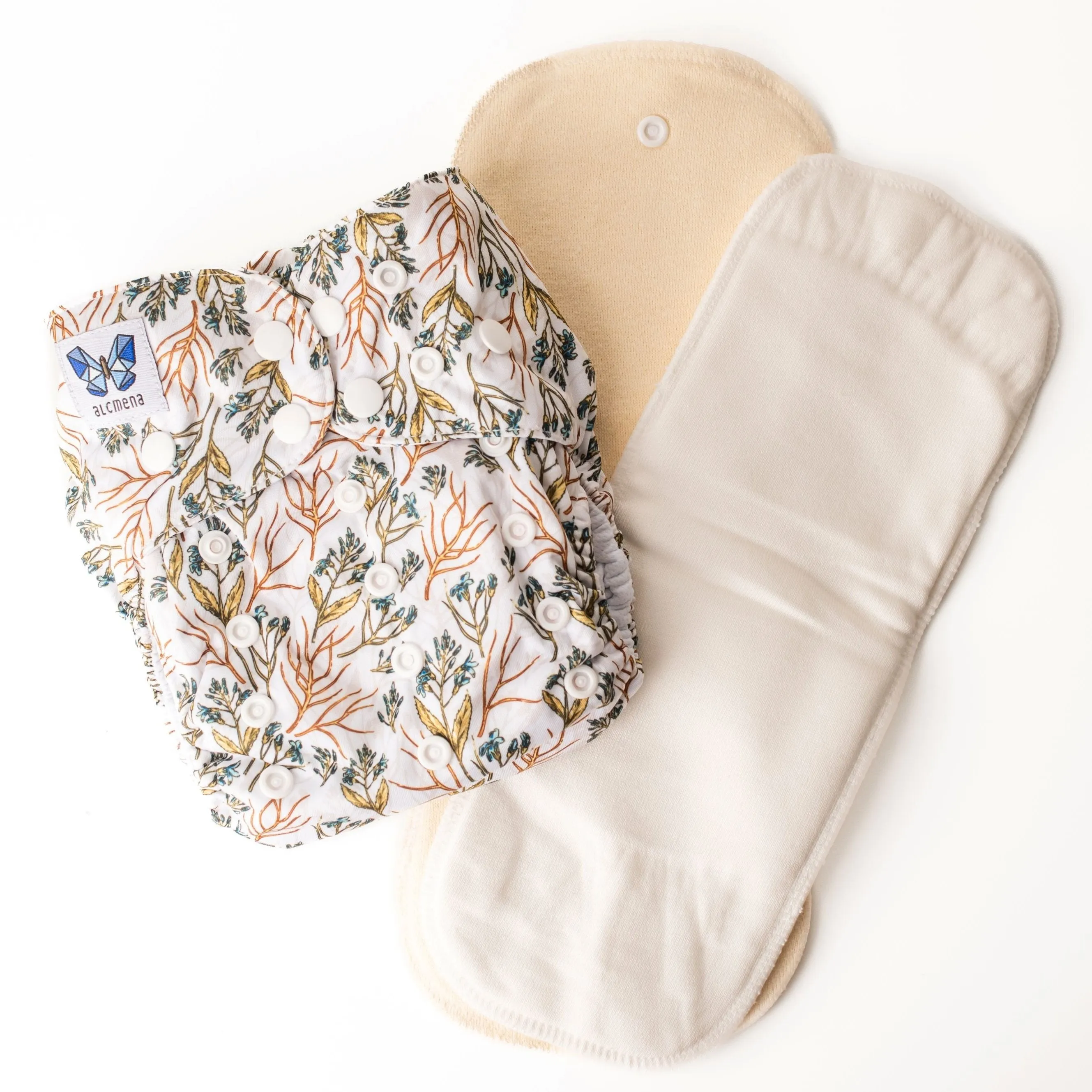 Classic Reusable Cloth Nappy V1.0 | Golden Blue-M