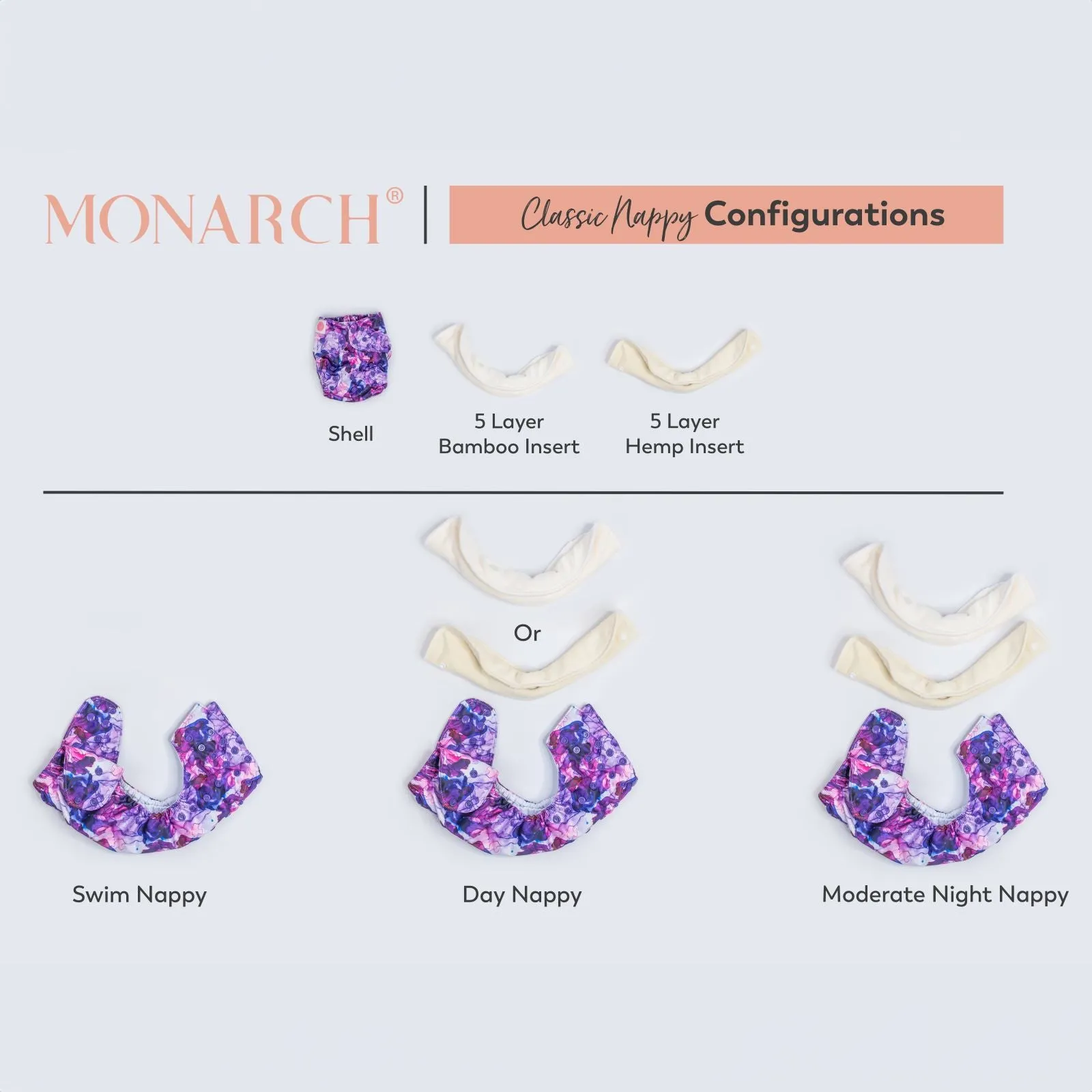 Classic Reusable Cloth Nappy V2.0 | Ultraviolet