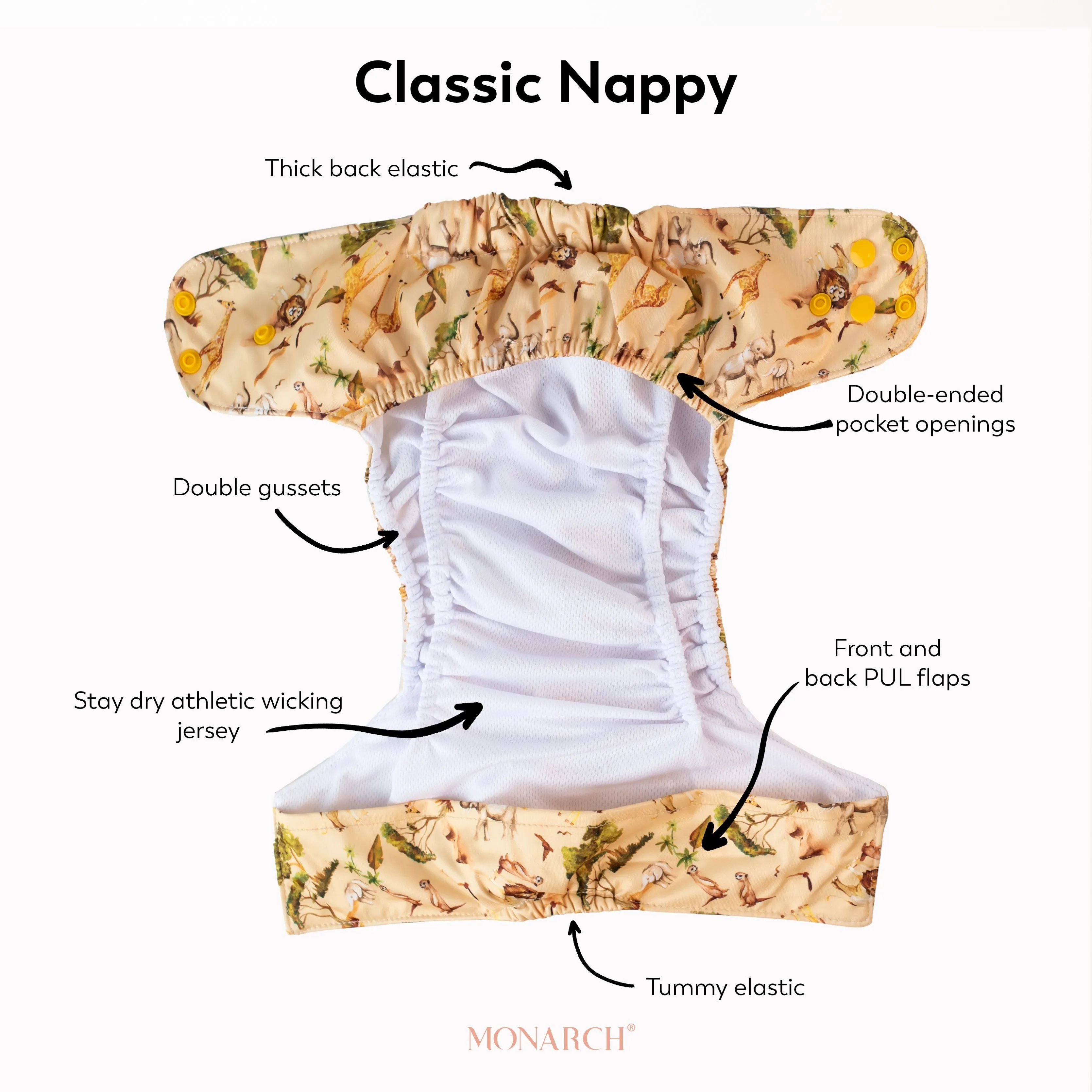 Classic Reusable Nappies | 12x Bundle