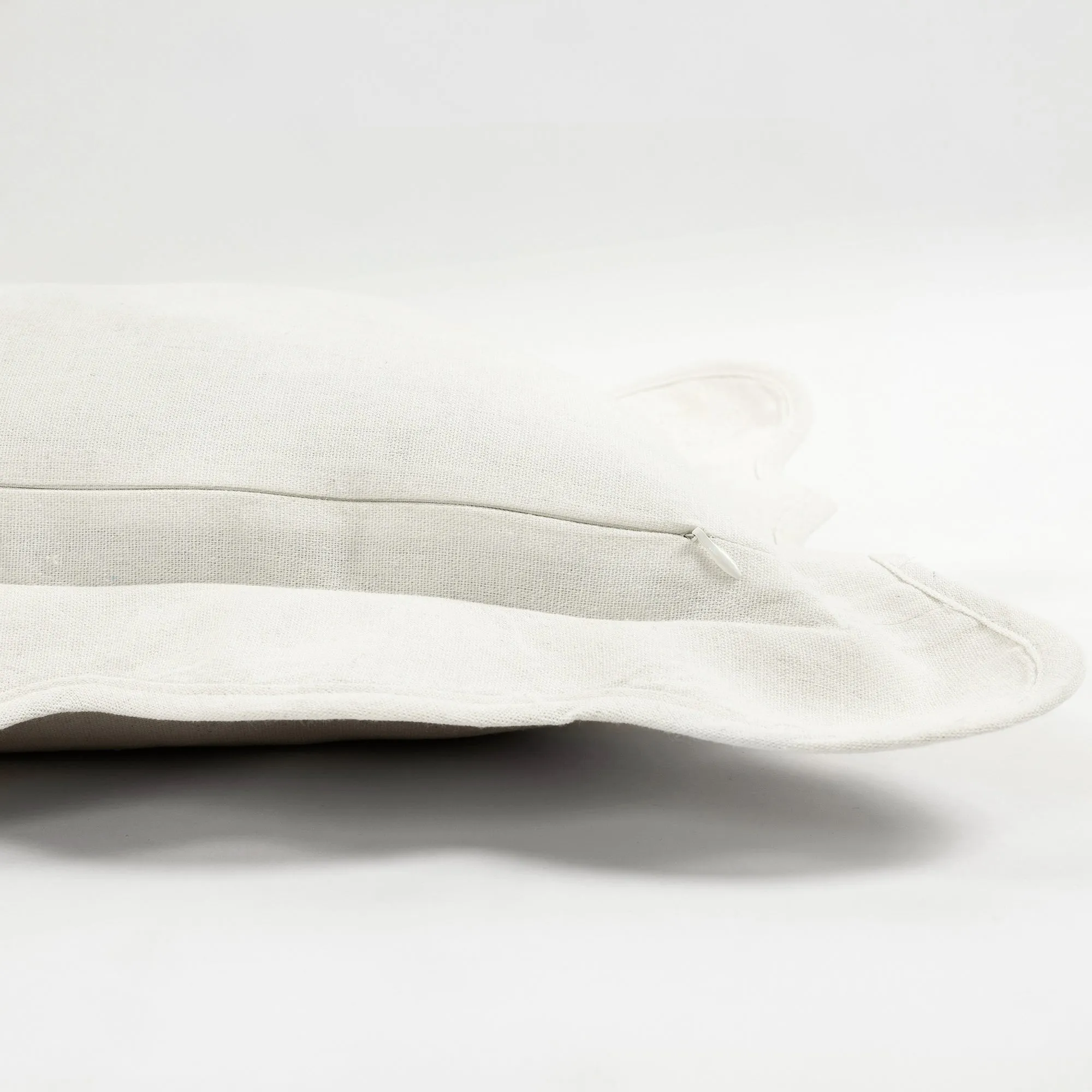 Coastal Chic Scalloped Edge Throw Pillow Cover