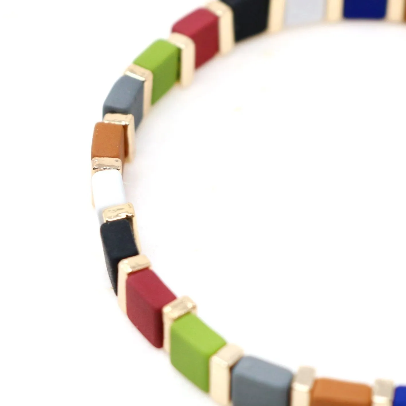 Color Block Stretchable Bracelet