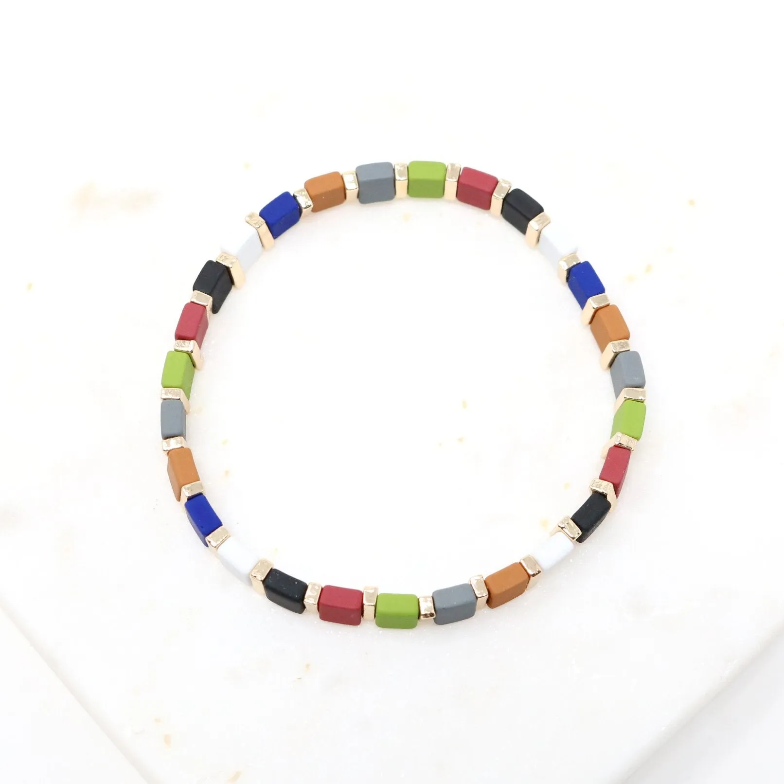 Color Block Stretchable Bracelet