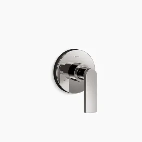 Composed Lever Handle Transfer Valve Trim in Vibrant Titanium