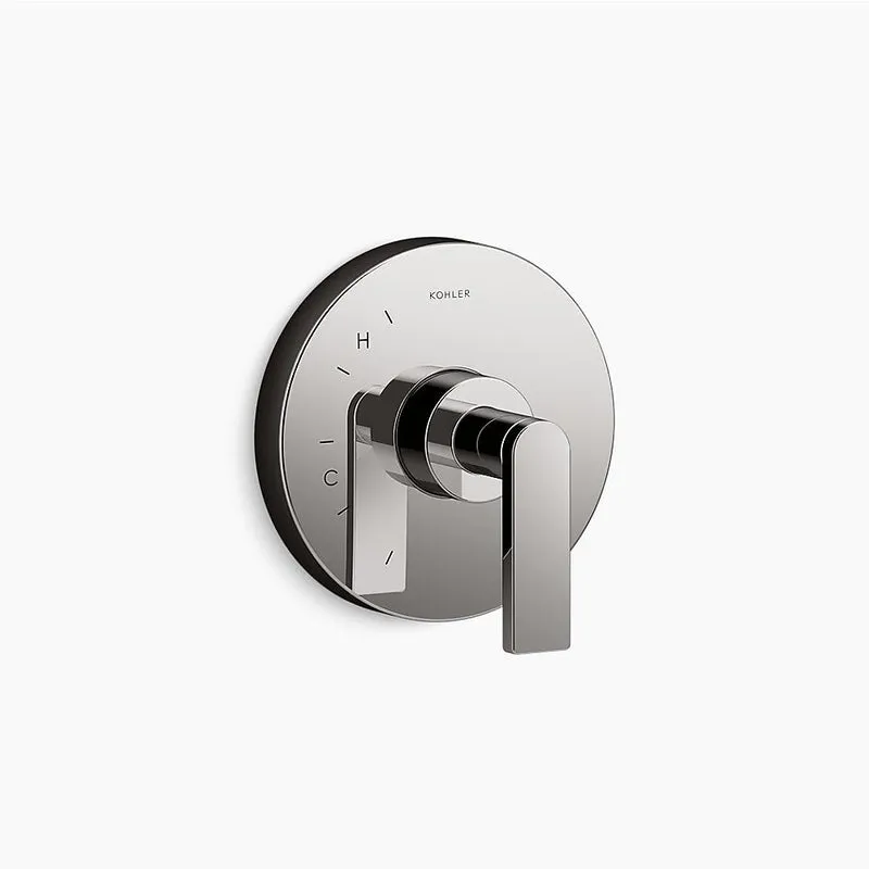 Composed Lever Handle Valve Trim in Vibrant Titanium