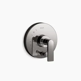 Composed Single Lever Handle Valve Trim in Vibrant Titanium