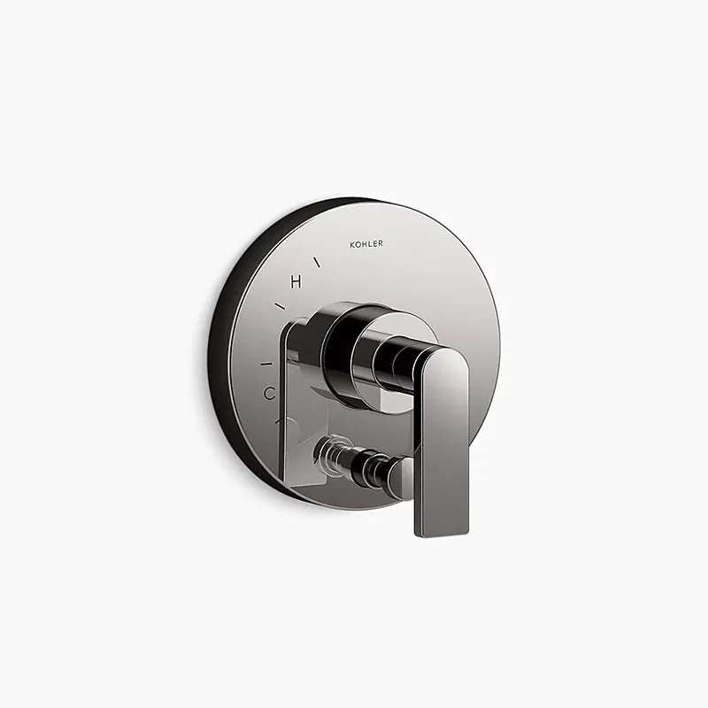 Composed Single Lever Handle Valve Trim in Vibrant Titanium