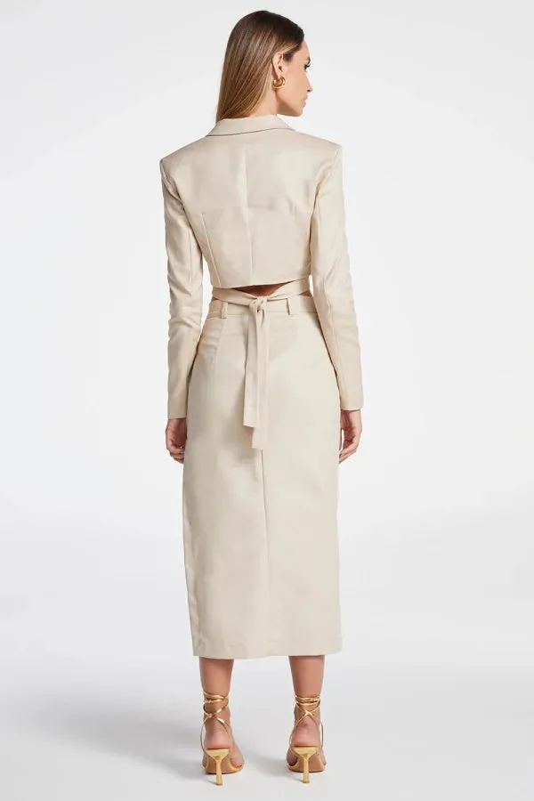 Conjunto Blazer E Saia Algodão Zen