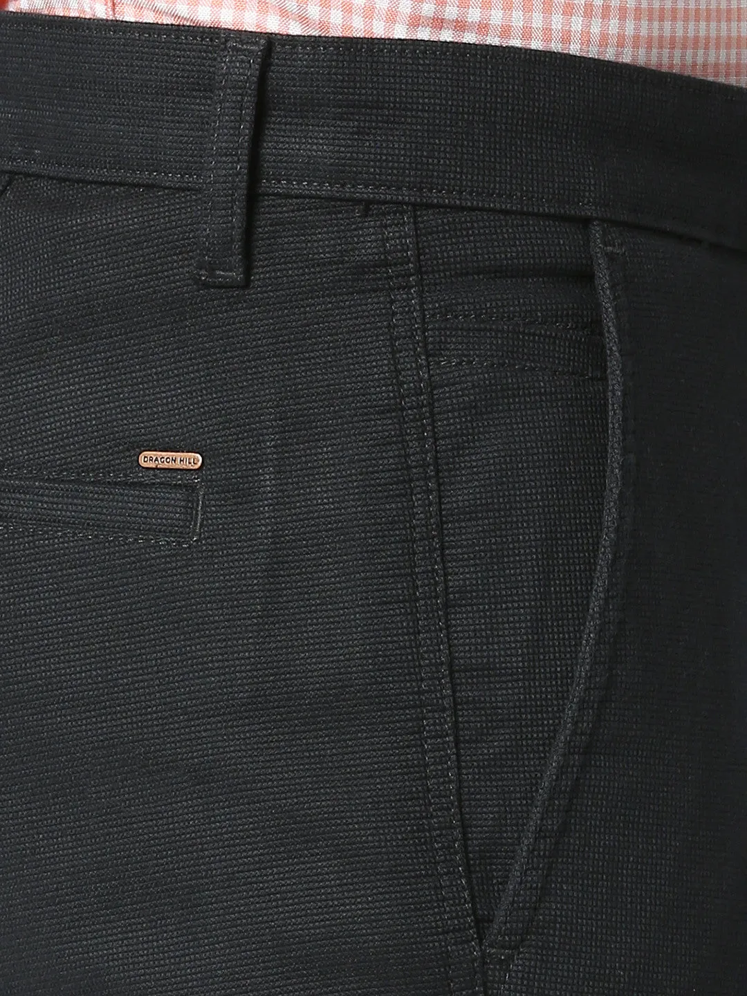 Dark Navy Cotton Trousers