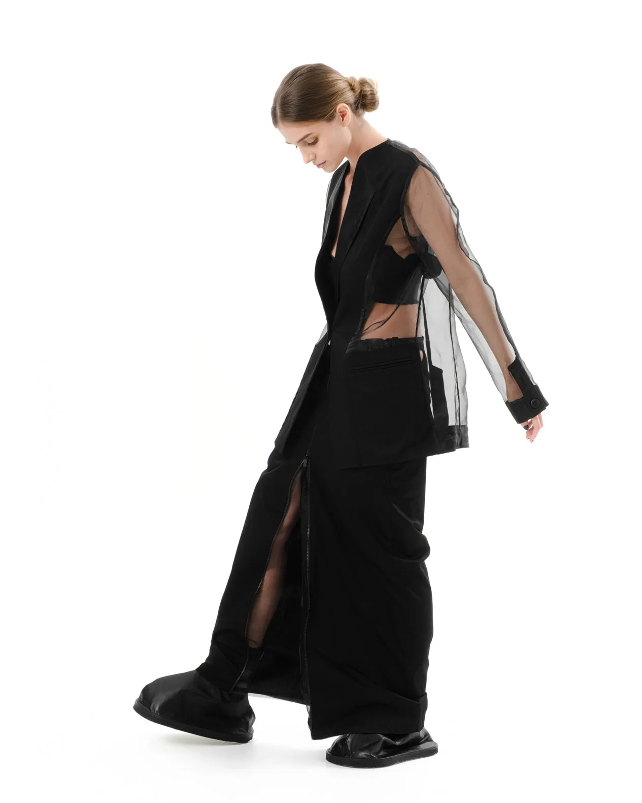DIAPHANUM SHEER OVERSIZED BLAZER