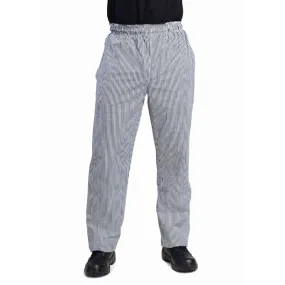 DL712-XXL Whites Unisex Vegas Chefs Trousers Black and White Check 2XL
