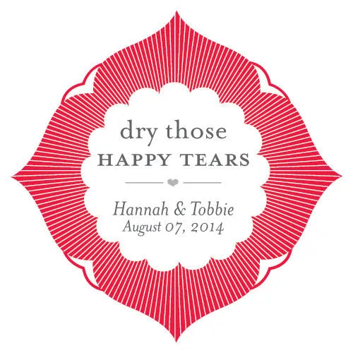 Dry Those Happy Tears Sticker Red