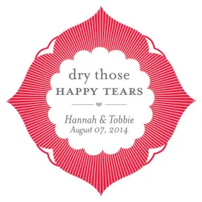 Dry Those Happy Tears Sticker Red