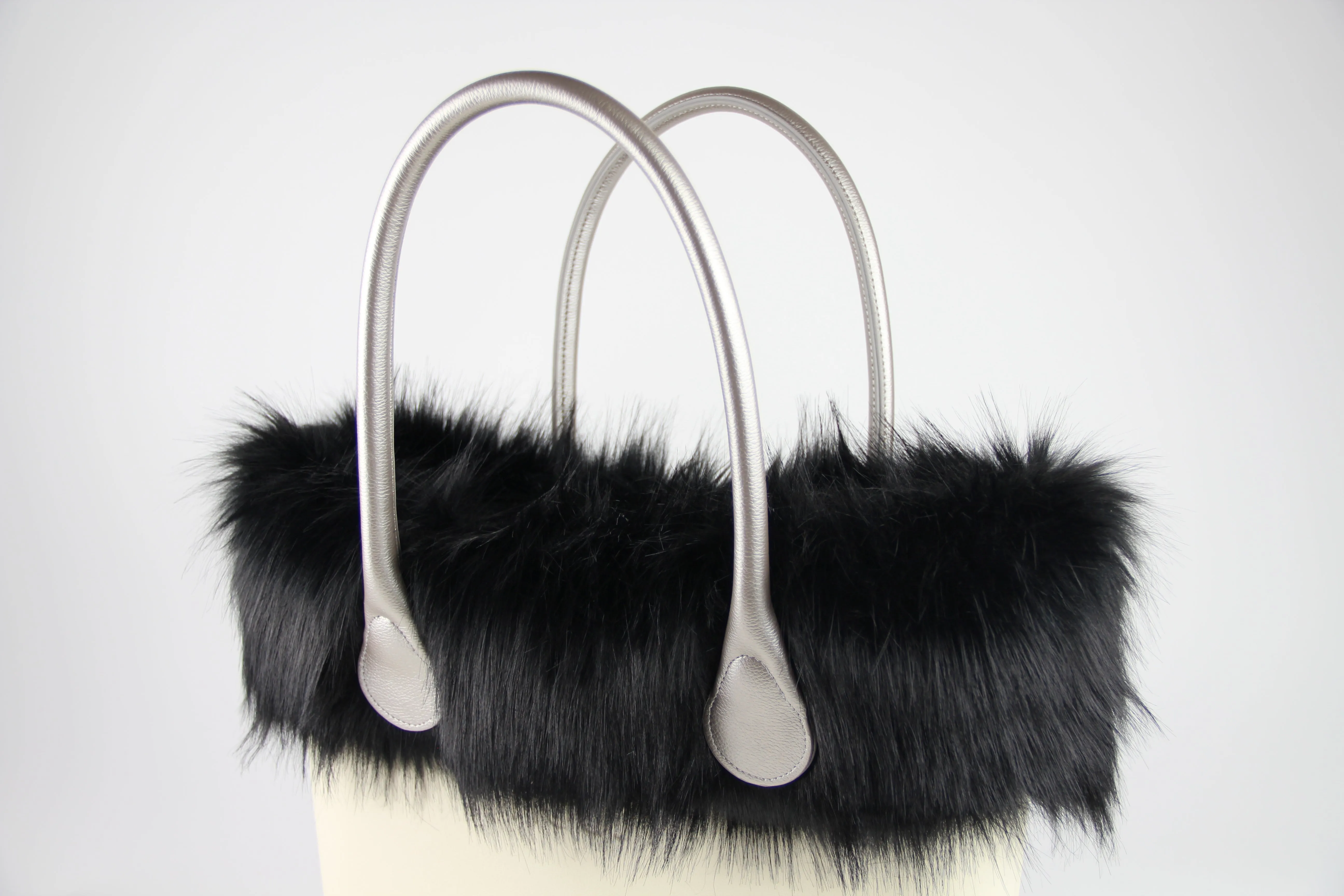 Ebony Faux Fox Fur Trim