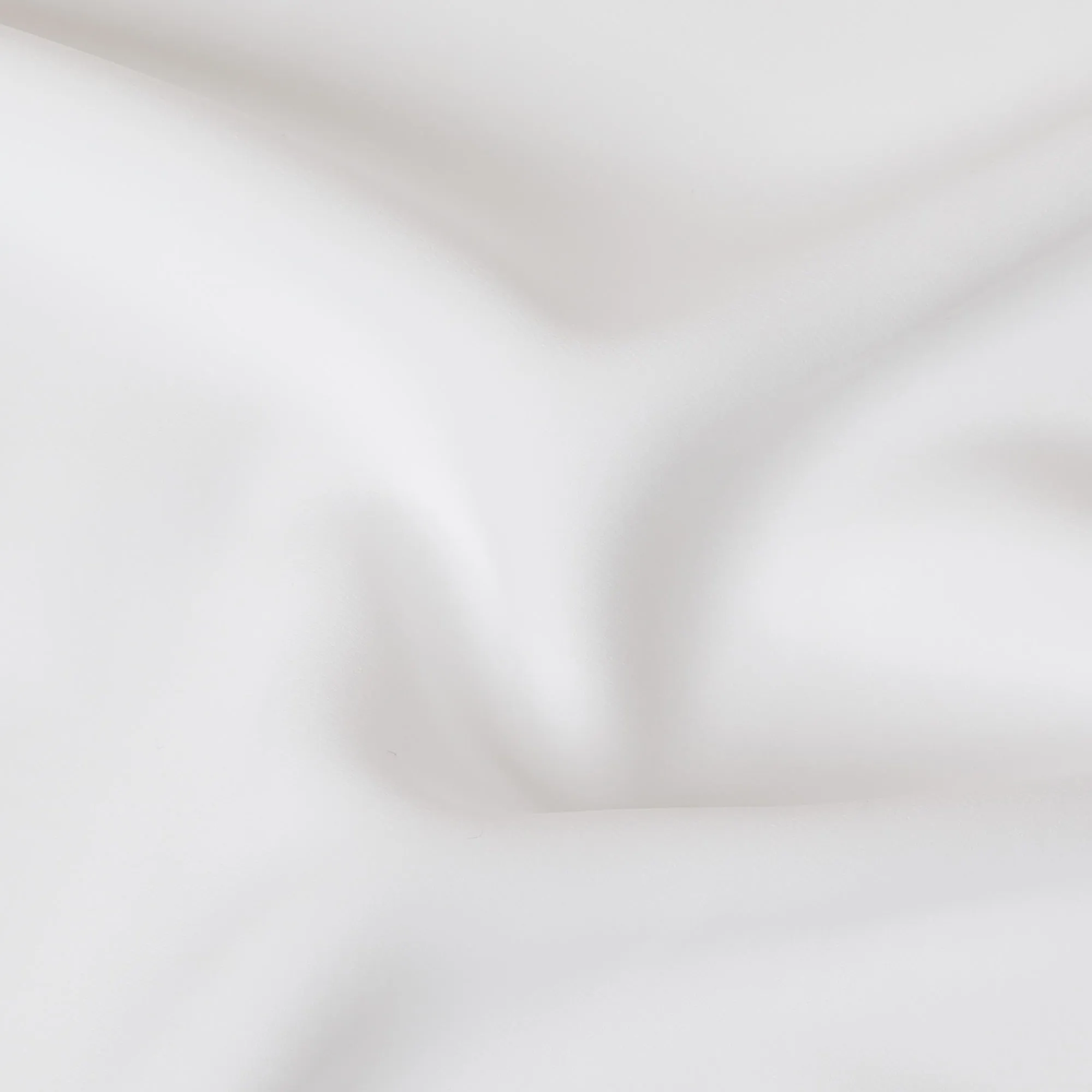 Elegant White Synthetic Stretchable Crepe Fabric - 140 cm Wide-D19394