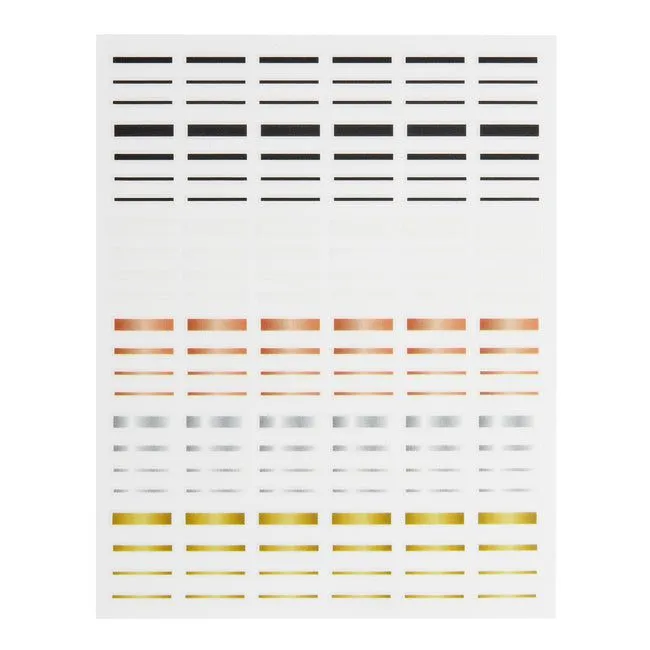 ella mila -  Nail Art Decal - Get in Line - Lines