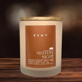 ESMY Soy Wax Scented Candle | Mystery Night | 30 Hours Burn Time | Non-Toxic, Long-Lasting, Premium Scented Candle for Home Decor, Gifting & Aromatherapy