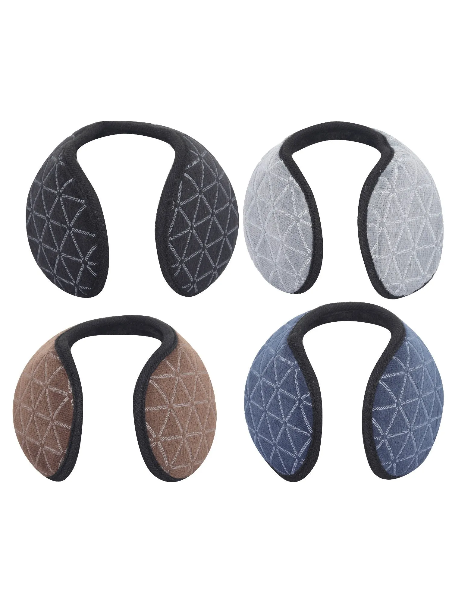 FabSeasons Winter Outdoor Ear Muffs / Warmer for Men and Women for protection from Cold, Value Combo Pack of 4