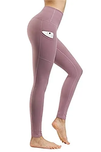 Fengbay 2 Pack High Waist Yoga Pants, Pocket Yoga Pants Tummy Control Workout Running 4 Way Stretch Yoga Leggings