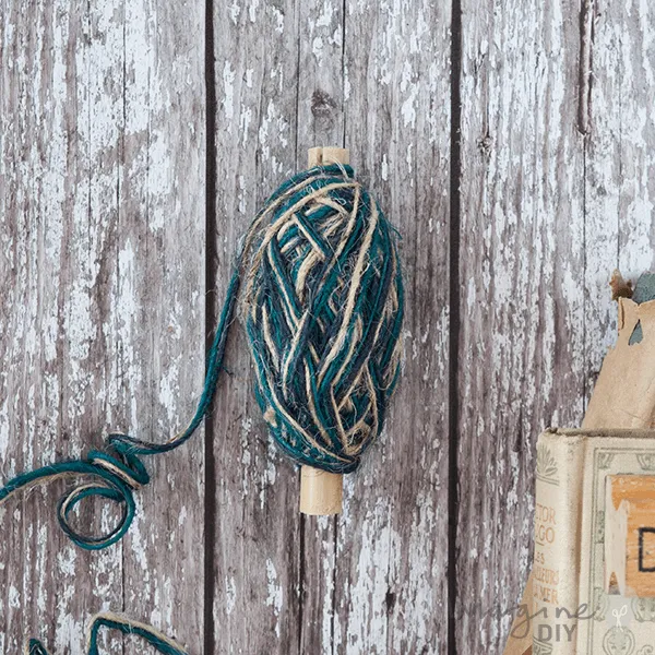Fine Tri Colour Flaxcord - Teal, Navy and Natural