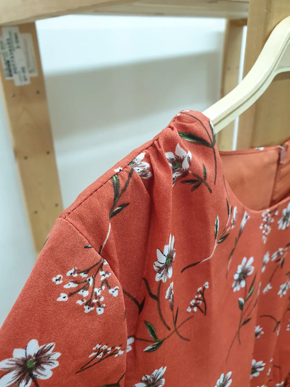 Floral Laser Trim Dress