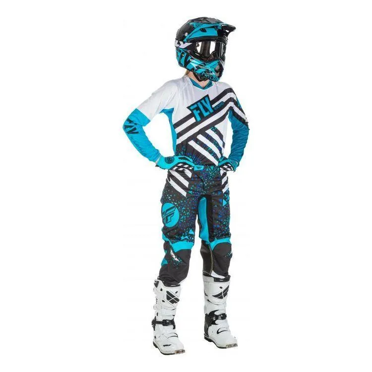 Fly Racing Kinetic Women's Blue/Black Motocross Pants