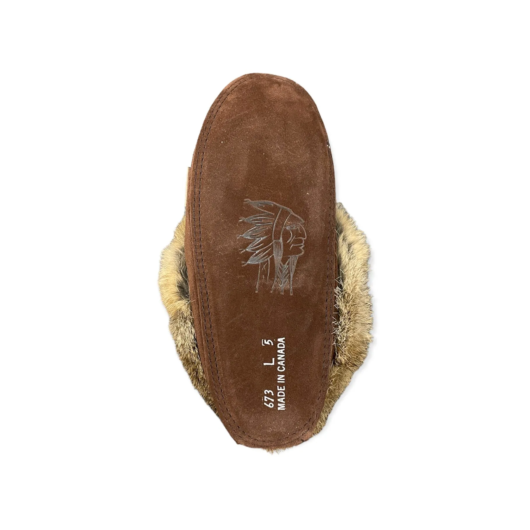 Fur Moccasin - Coffee Suede