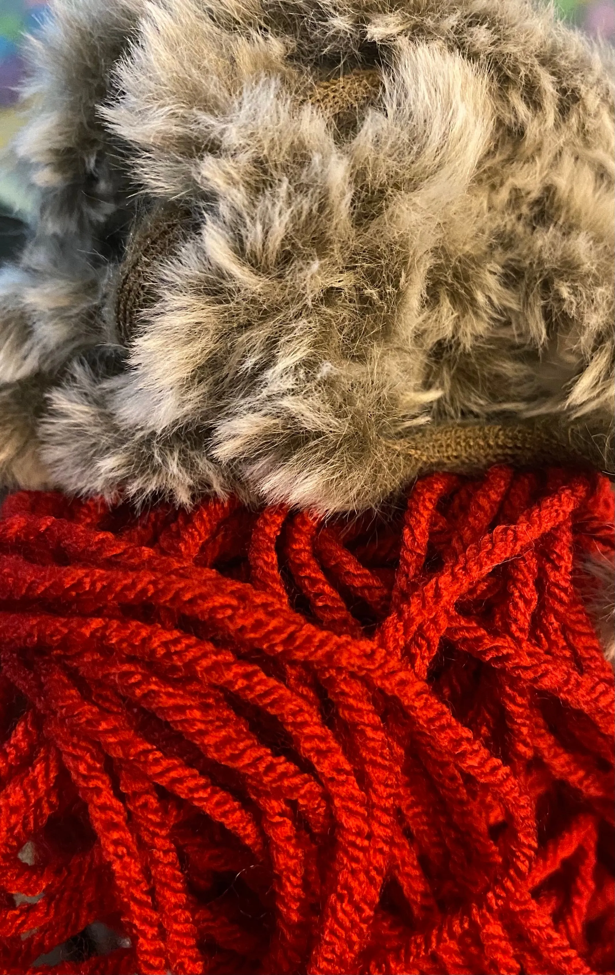 Fur trim socks