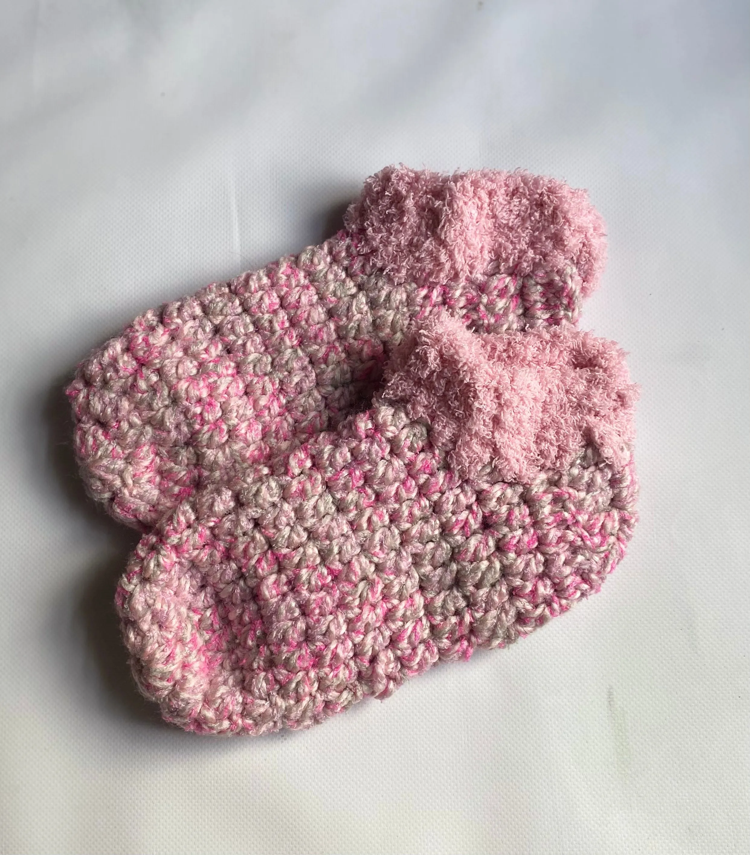 Fur trim socks