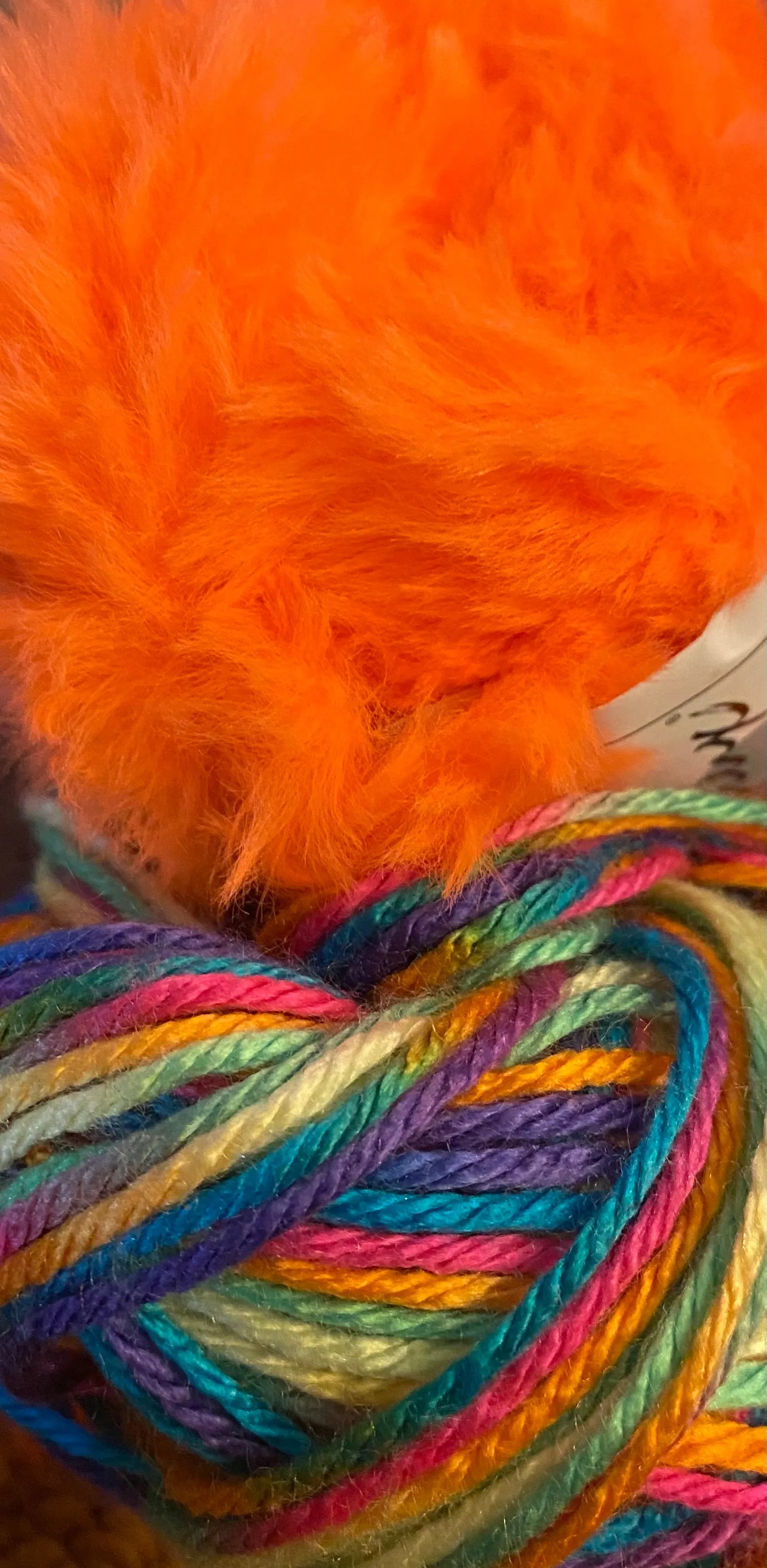 Fur trim socks