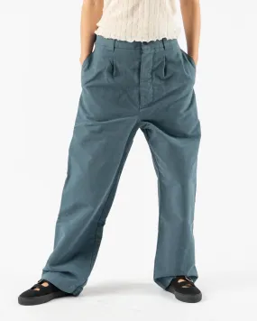 Girls of Dust British Officer Chino Pant in Blue Mirage