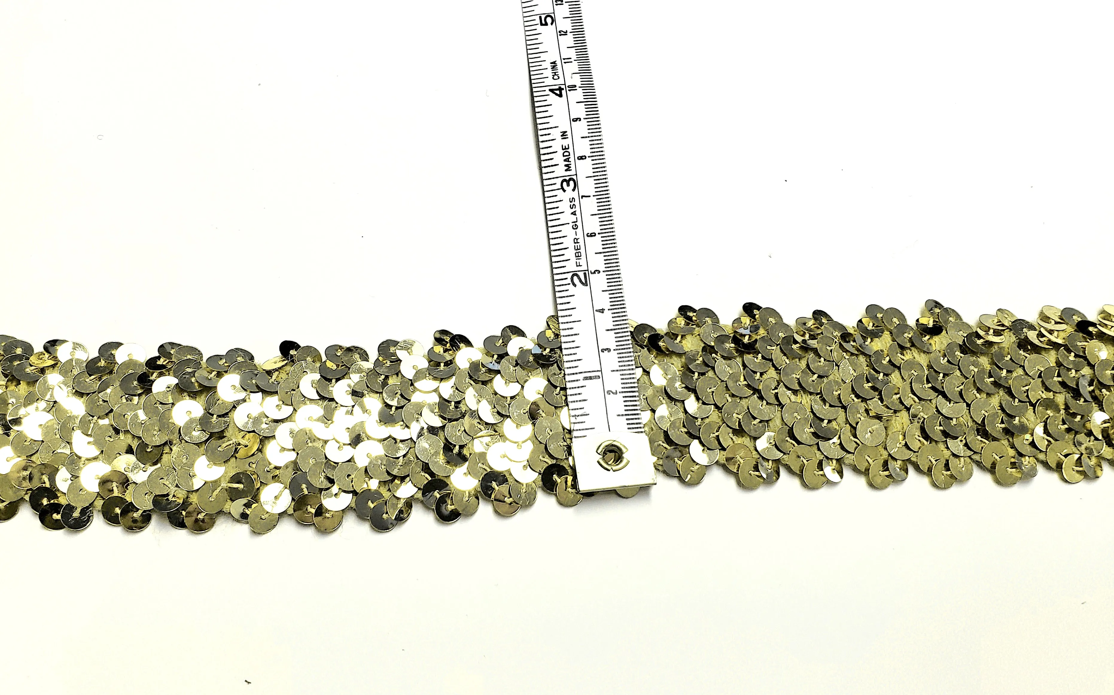GOLD STRETCH SEQUINS