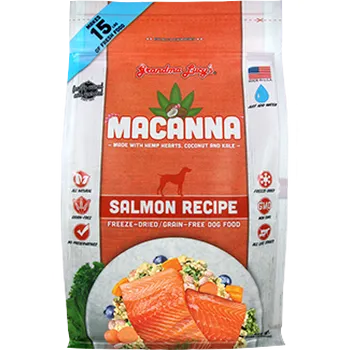 Grandma Lucy's Macanna Grain Free Salmon Recipe Freeze-Dried Raw Dog Food