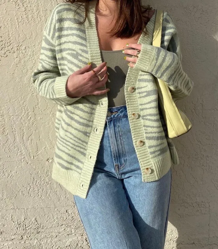 Green Zeb Cardi