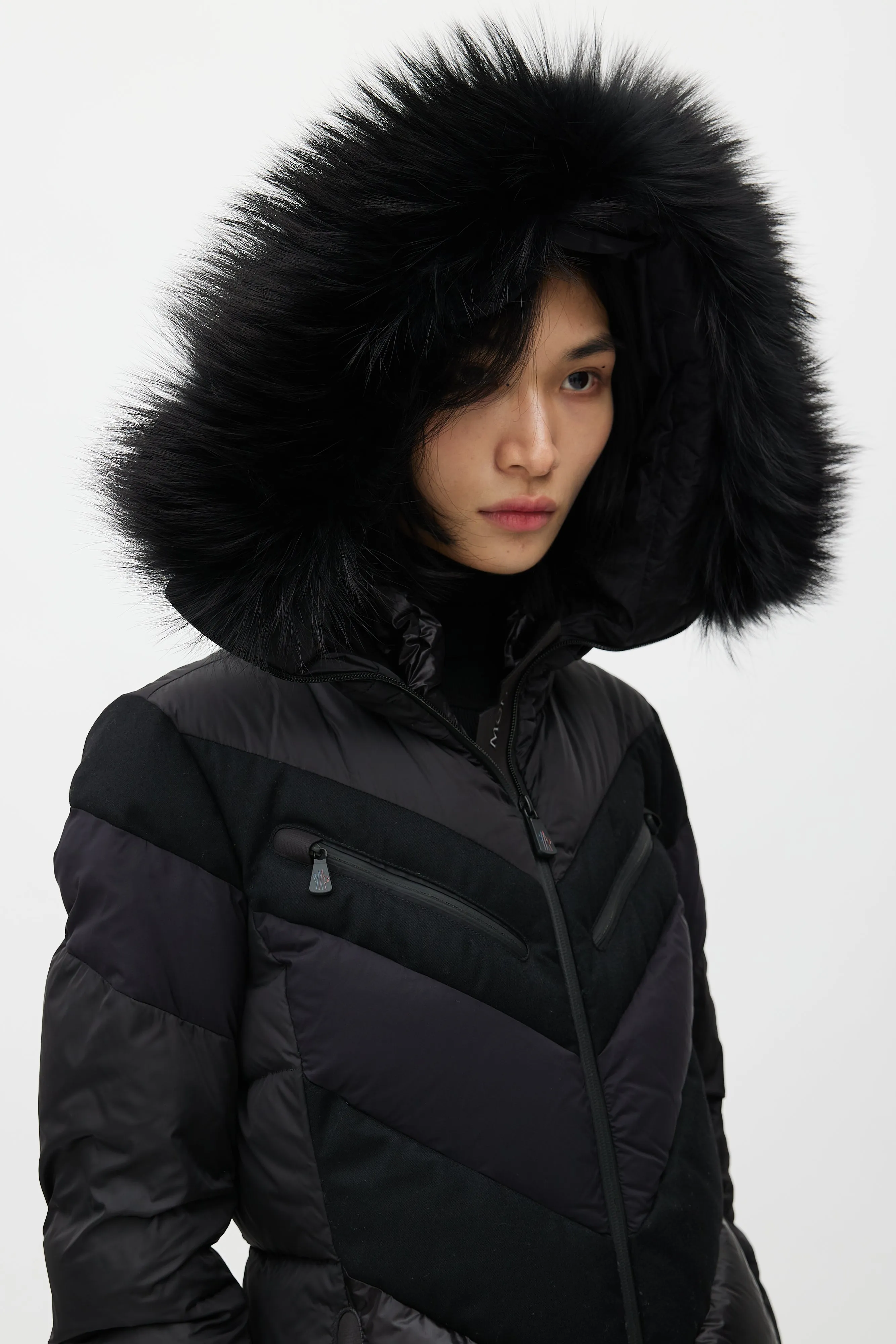 Grenoble Black Padded Ski Jacket