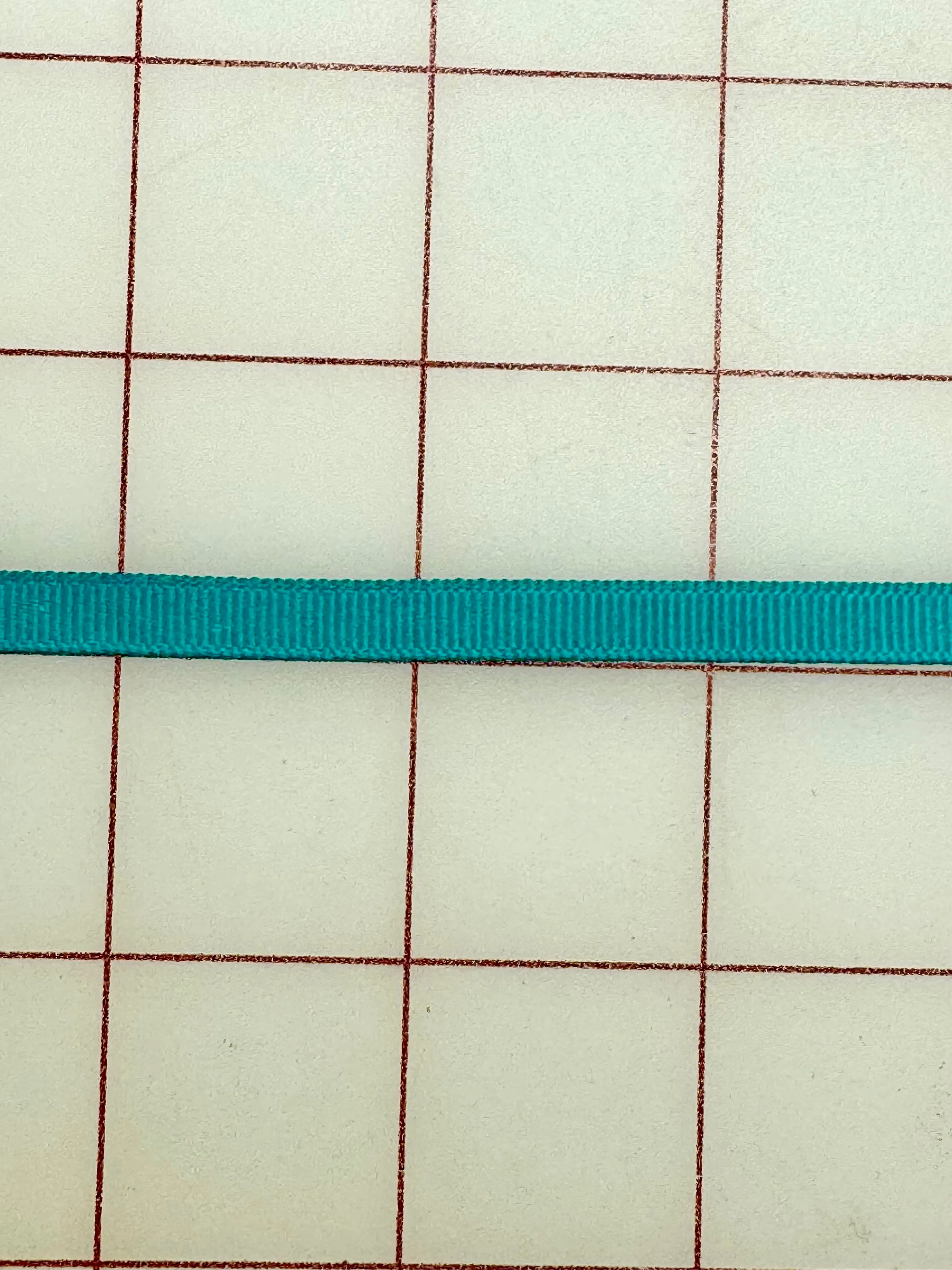 Grosgrain Ribbon - 1/4-inch Teal