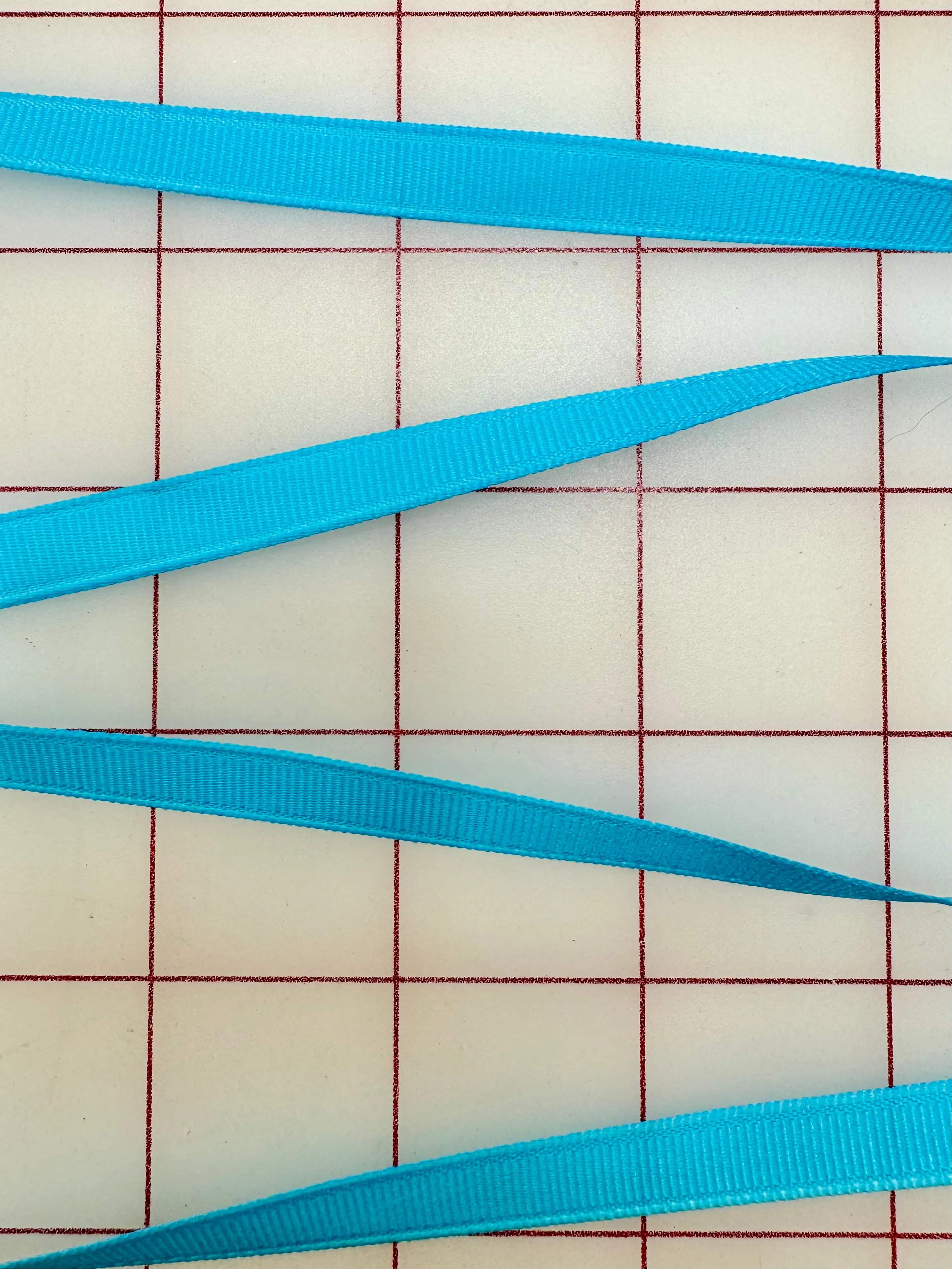 Grosgrain Ribbon - 3/8-inch Mystic Blue (Turquoise)