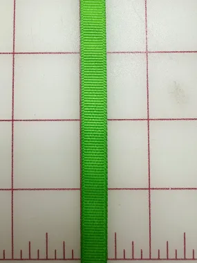 Grosgrain Ribbon - 3/8-inch Spring Green