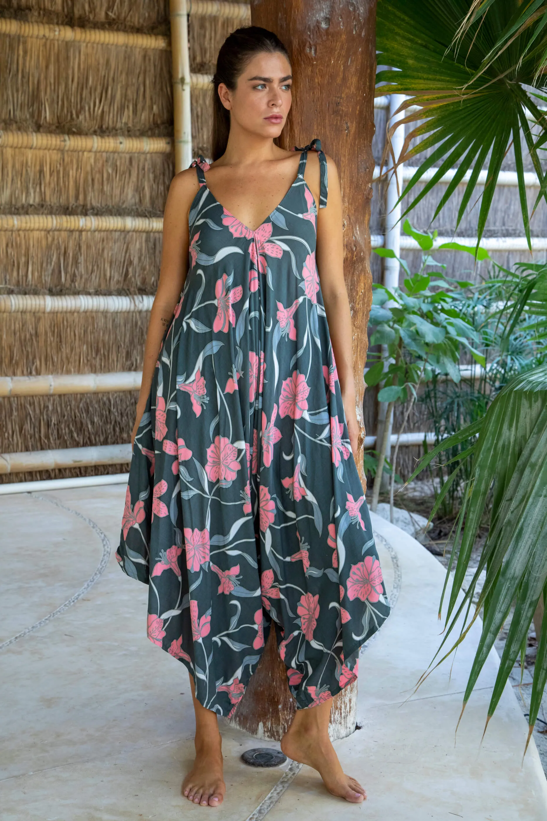Gypsy Jumpsuit in Premium Palawan Grey