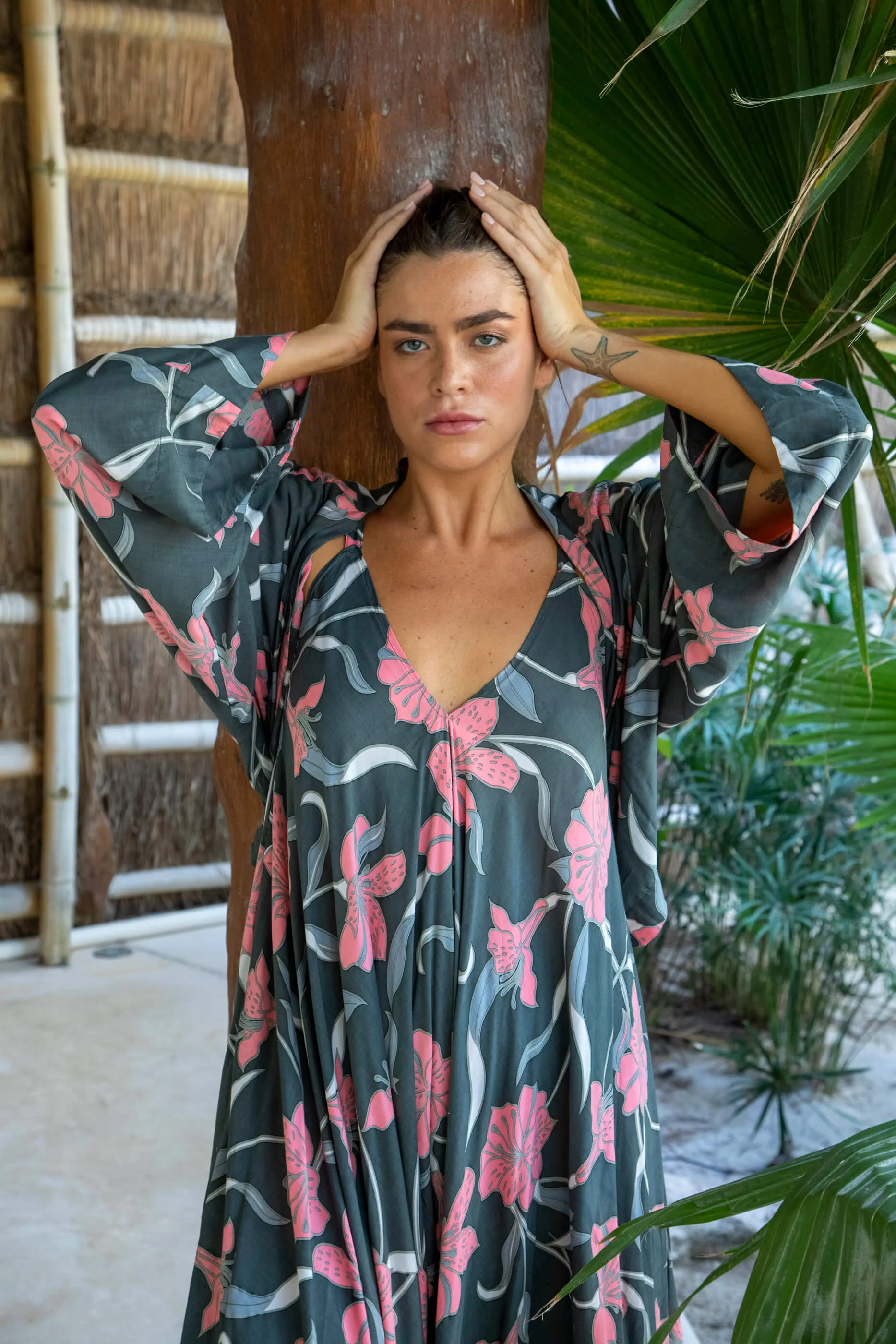 Gypsy Jumpsuit in Premium Palawan Grey