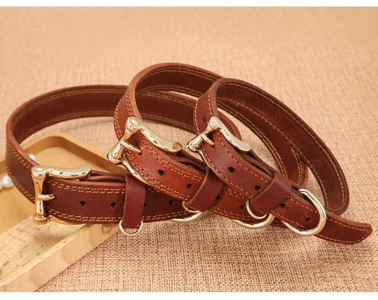 Handmade Leather Leather Dog Collar